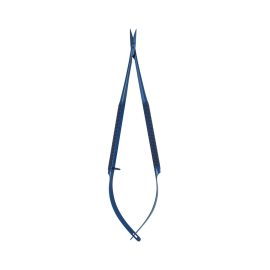Titanium microsurgical scissors straight 14.5 cm