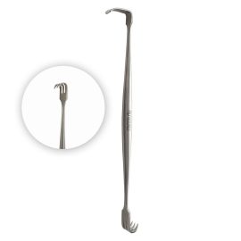 Senn-Miller hook double-sided sharp 16 cm