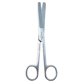 Blunt-blunt surgical scissors curved 16.5 cm