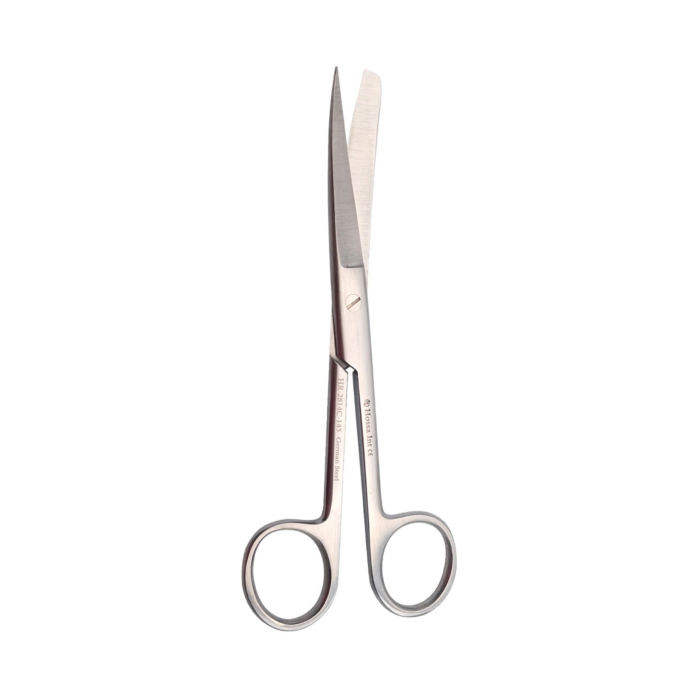 Surgical scissors blunt-sharp curved 18 cm