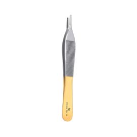 Adson Brown TC Gold Tweezers with Atraumatic Teeth 12 cm