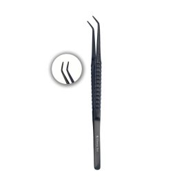 Microsurgical forceps curved 18 cm