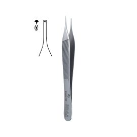 Adson microsurgical forceps 0.3 mm with serrations