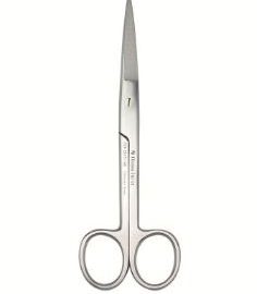 Surgical scissors sharp-sharp straight 16.5 cm