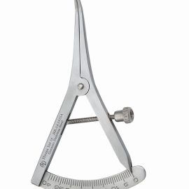 Castroviejo implantology ruler, orthodontic caliper curved